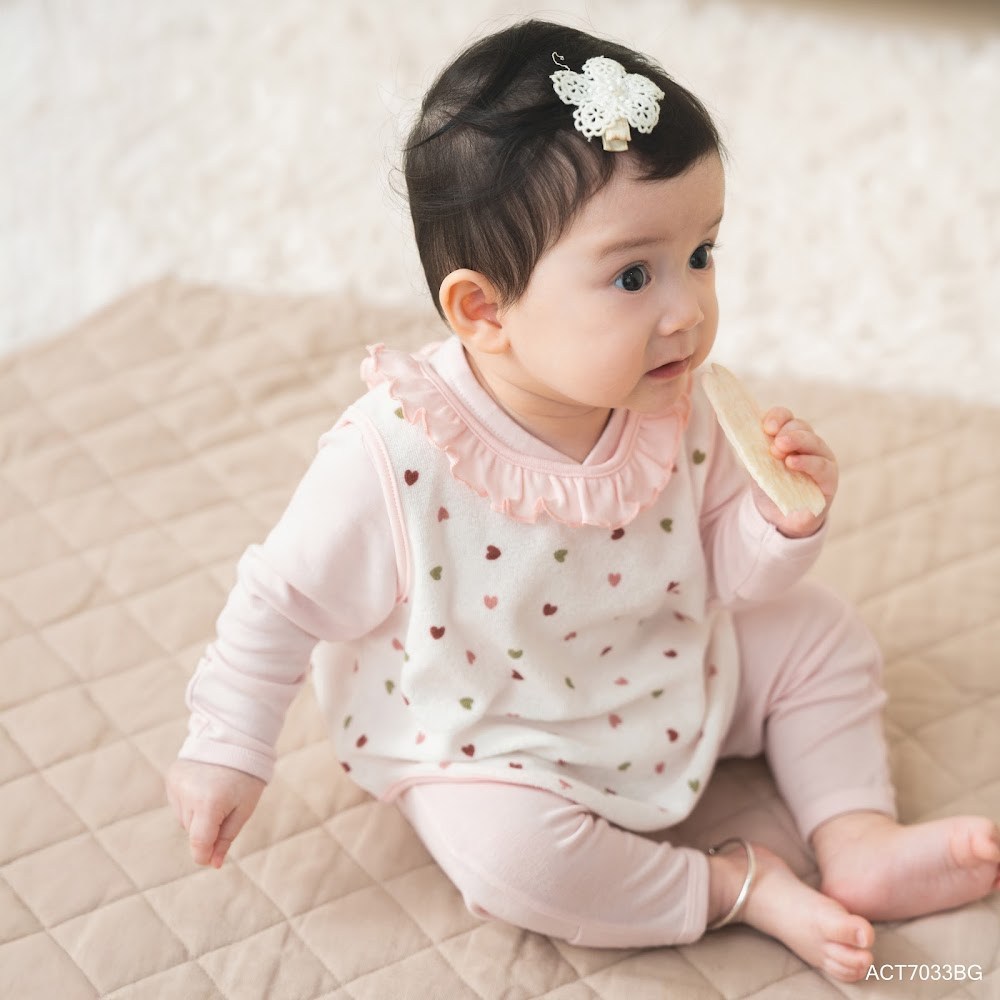 BU Baby Áo yếm Freesize Cotton Cho bé trai bé gái  ACT708900 | Hàng chính hãng