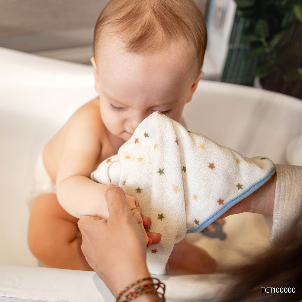 BU Baby Set 2 Khăn mặt  BU Baby Cotton TCT100000 | Phụ kiện Bubaby chính hãng