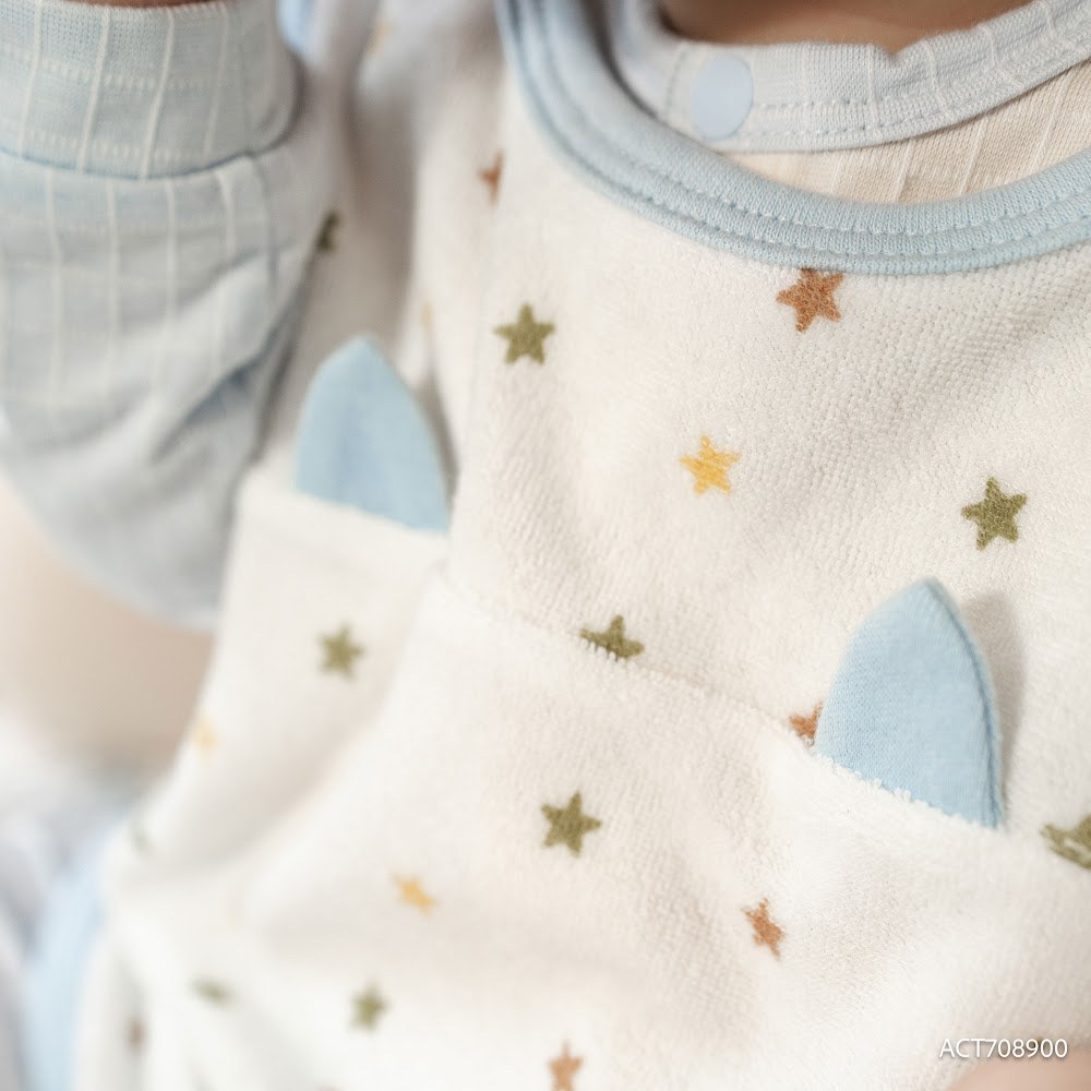 BU Baby Áo yếm Freesize Cotton Cho bé trai bé gái  ACT708900 | Hàng chính hãng