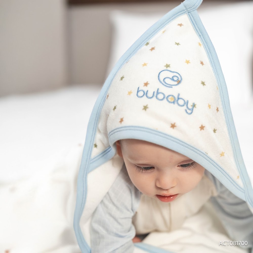 BU Baby Chăn ủ  có mũ BU Baby Cotton ACT081700 | Phụ kiện chính hãng
