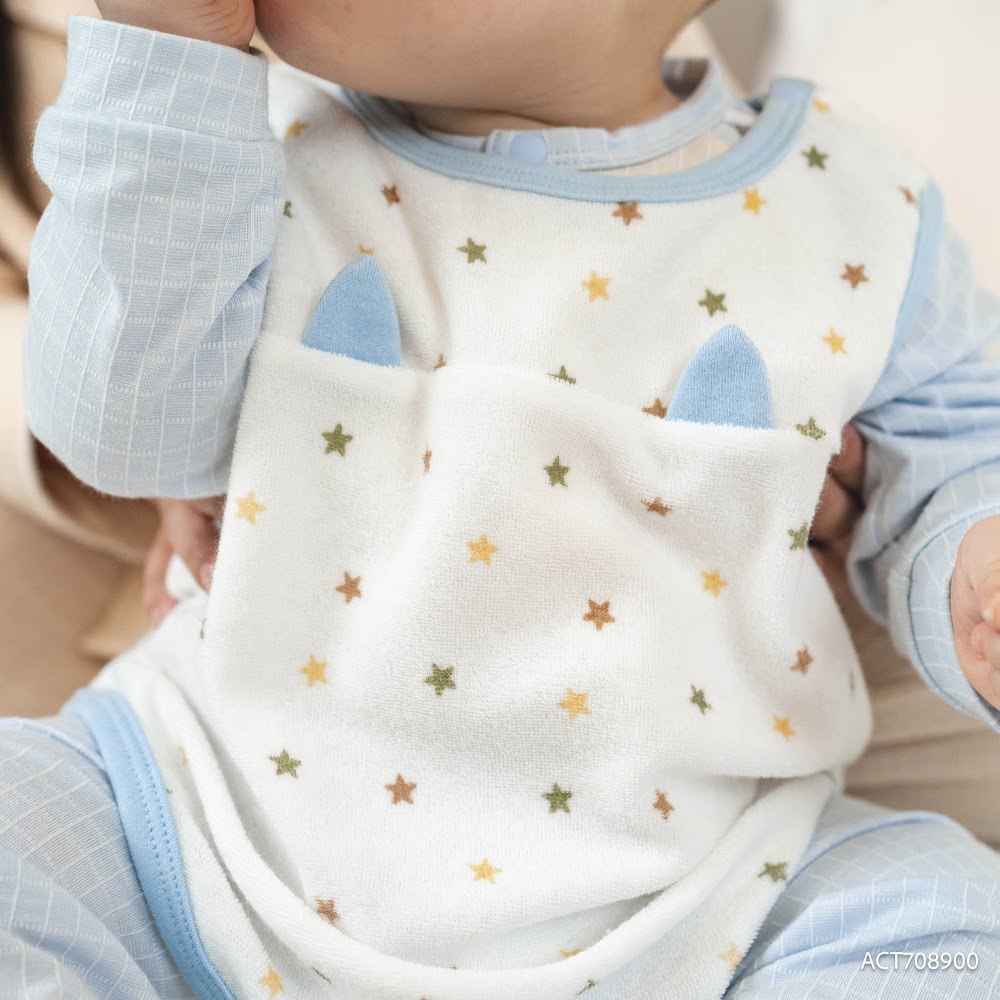 BU Baby Áo yếm Freesize Cotton Cho bé trai bé gái  ACT708900 | Hàng chính hãng