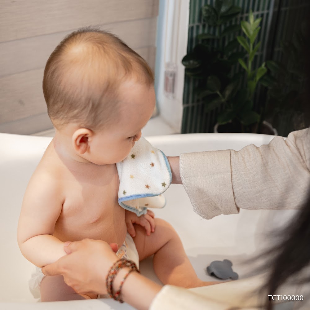 BU Baby Set 2 Khăn mặt  BU Baby Cotton TCT100000 | Phụ kiện Bubaby chính hãng