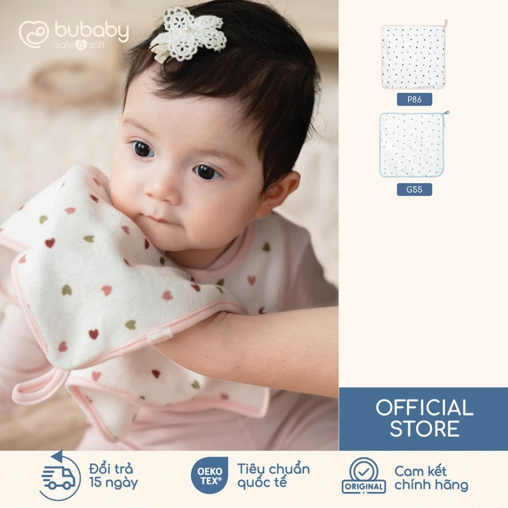 BU Baby Set 2 Khăn mặt  BU Baby Cotton TCT100000 | Phụ kiện Bubaby chính hãng