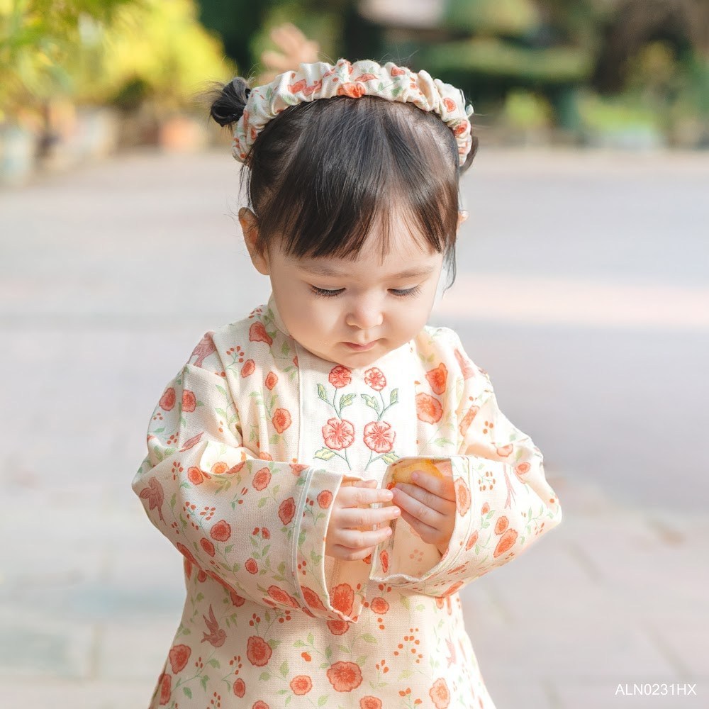 BU Baby Băng đô linen bé gái Hoa Xuân BU Baby ALN0231HX
