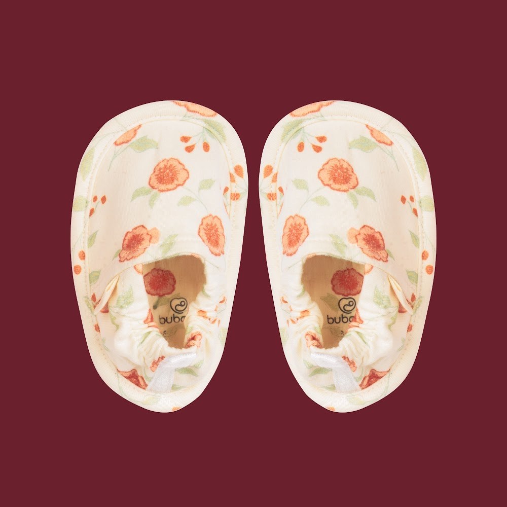 BU Baby  (1M-12M) Giày vải Tết mã Lộc Xuân cho bé trai bé gái Cotton ACT4200LX | Phụ kiện Bubaby chính hãng