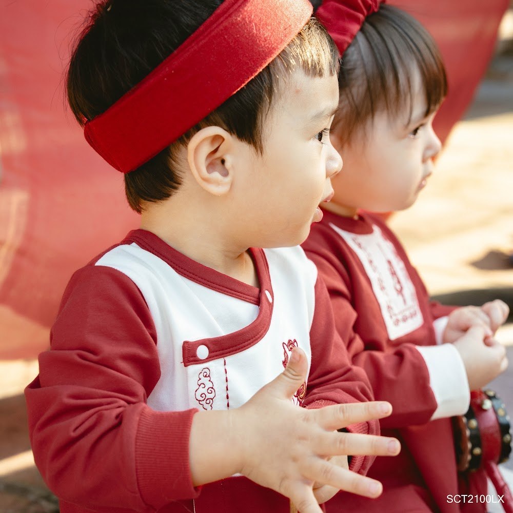 BU Baby (1M-12M) Set Body dài tay, Body chip mã Lộc Xuân BU Baby SCT2100LX | Hàng chính hãng