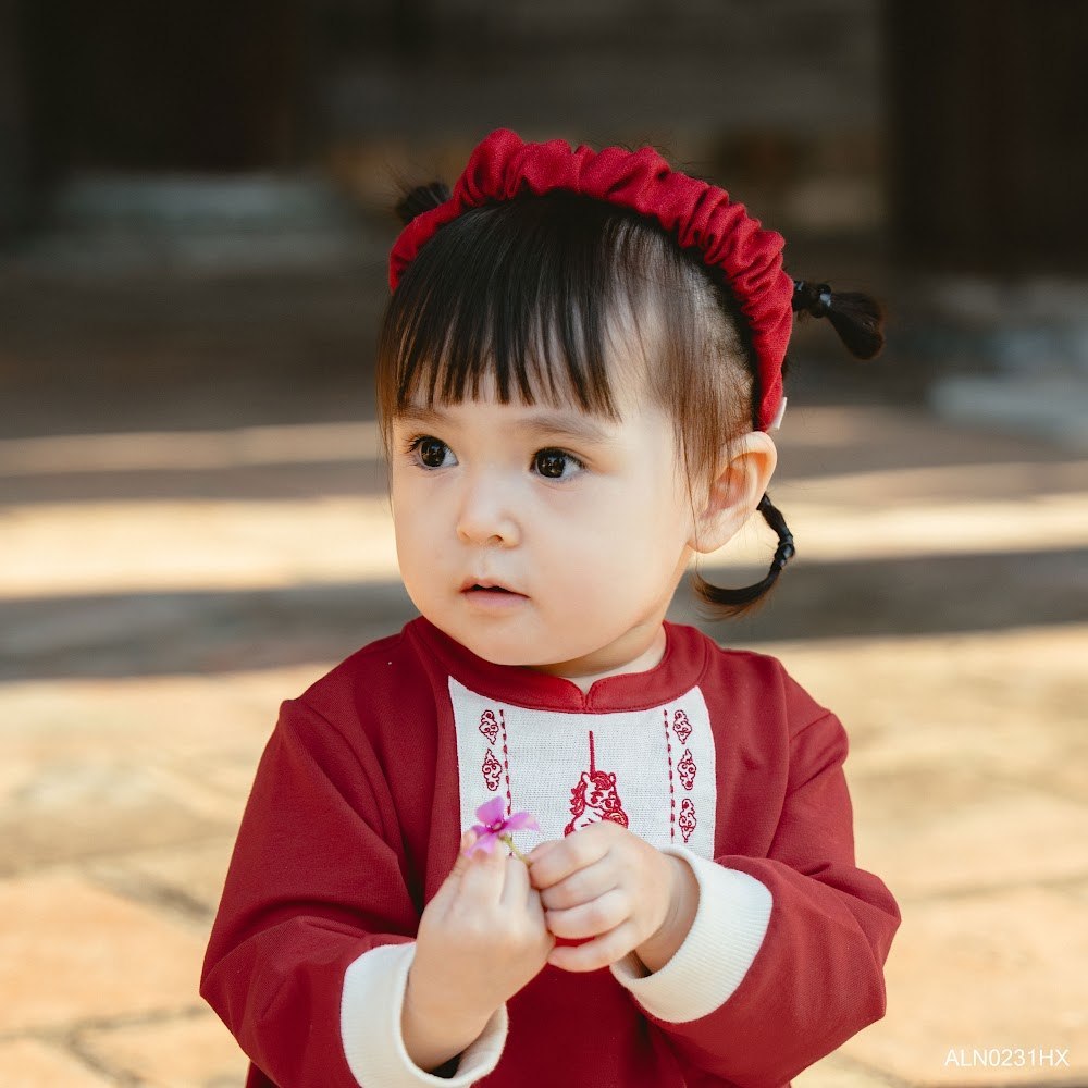 BU Baby Băng đô linen bé gái Hoa Xuân BU Baby ALN0231HX