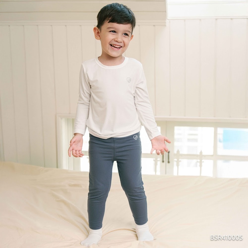 (6M-5Y) Quần legging dài + Áo dài tay cho bé trai bé gái Bubaby Siro BSR410005 | Quần áo chính hãng