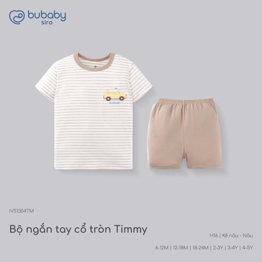 (6M-5Y-Nhiều mẫu) Bộ quần áo ngắn tay - Bé trai - Bubaby