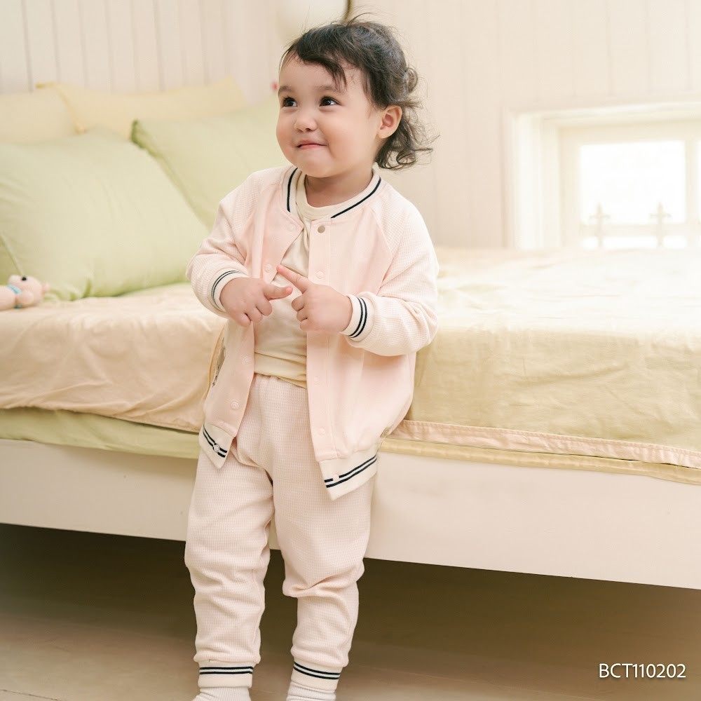 (6M-5Y) Bộ dài tay Thu đông cho bé Bubaby Signature Cotton BCT110202 | Quần áo BU Baby chính hãng