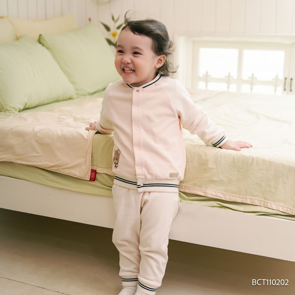 (6M-5Y) Bộ dài tay Thu đông cho bé Bubaby Signature Cotton BCT110202 | Quần áo BU Baby chính hãng