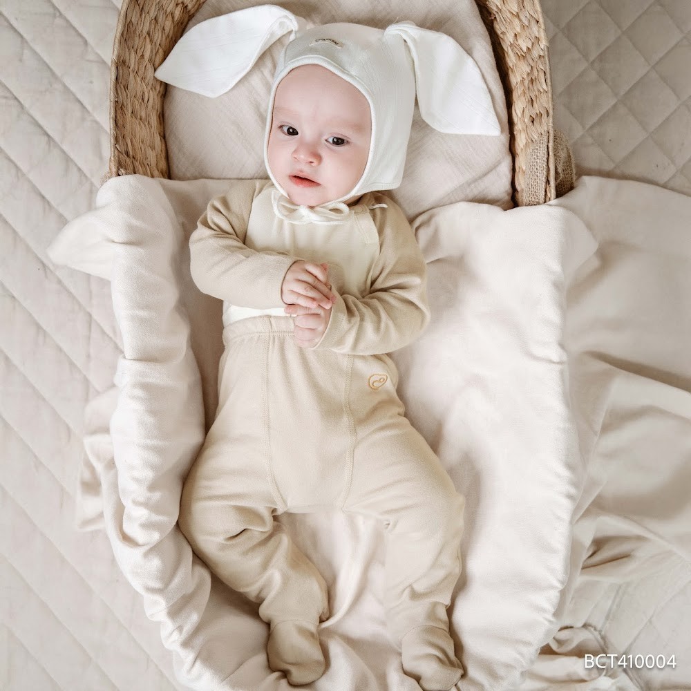 (1M-9M) Quần legging dài  liền tất BU Baby Cotton BCT410004 | Bubaby chính hãng