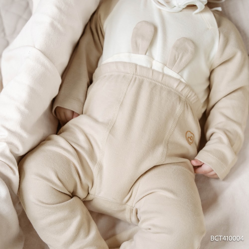 (1M-9M) Quần legging dài  liền tất BU Baby Cotton BCT410004 | Bubaby chính hãng