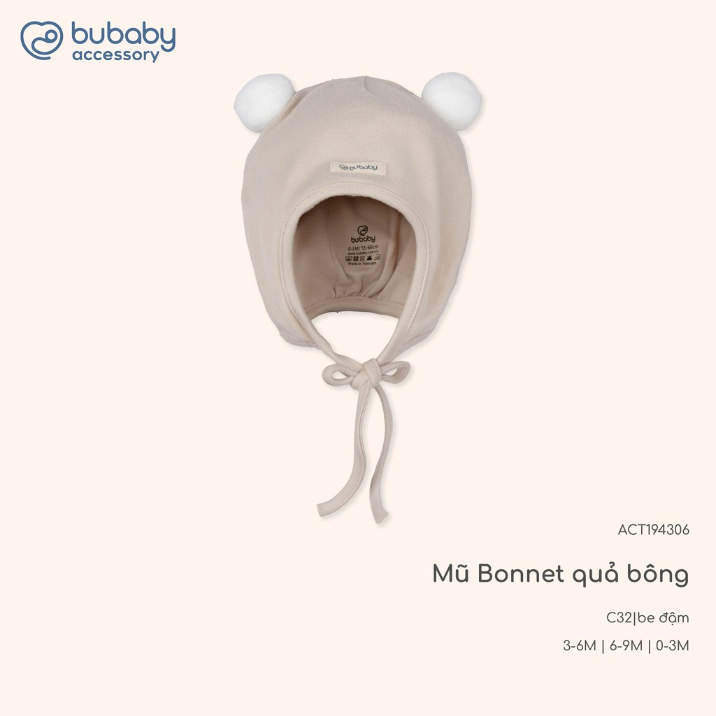 (0M-12M) Set Body chip dài tay cài vai Thu êm cho bé Bubaby Cotton BCT210103 | Body BU chính hãng