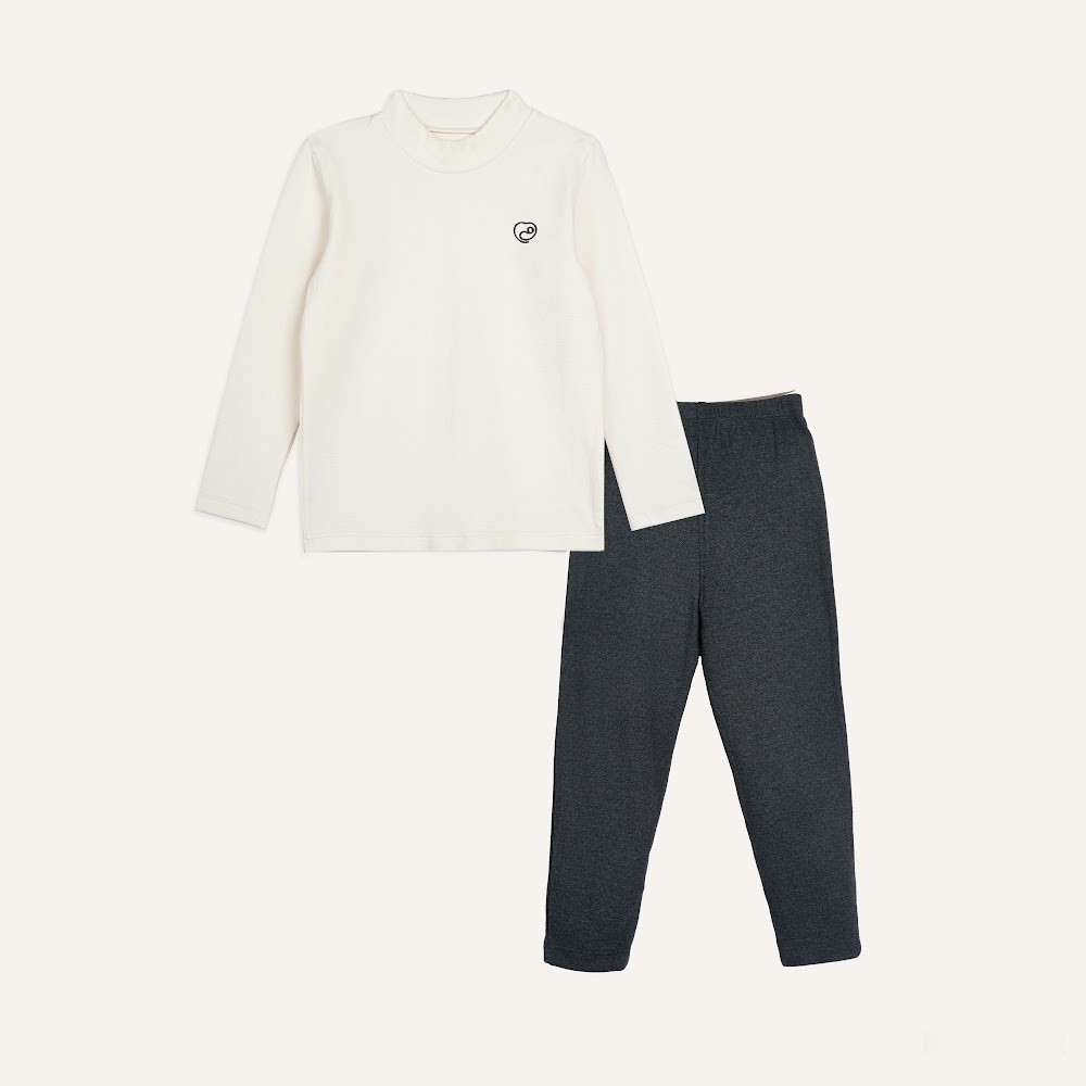 (2Y-5Y) Bộ dài tay cao cổ Bubaby Cotton BCT110902 | Quần áo BU Baby chính hãng