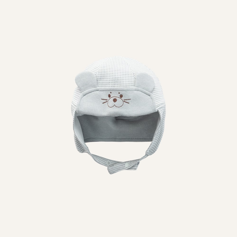 (1M-12M) Mũ  phi công Thu đông cho bé Bubaby Cotton ACT198800| Phụ kiện BU chính hãng