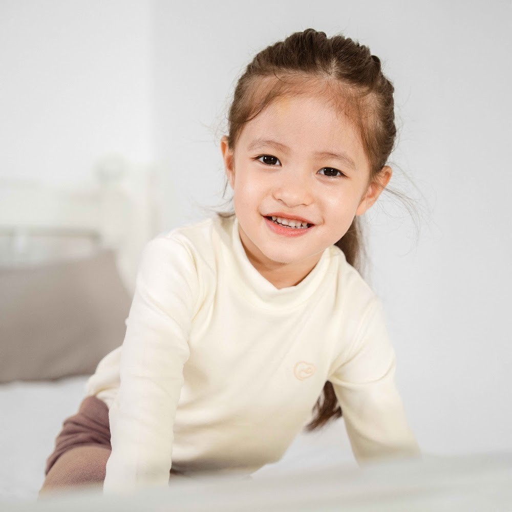 (2Y-5Y) Áo dài tay cao cổ BU Baby Cotton Thu êm BCT310900 | Bubaby Chính hãng