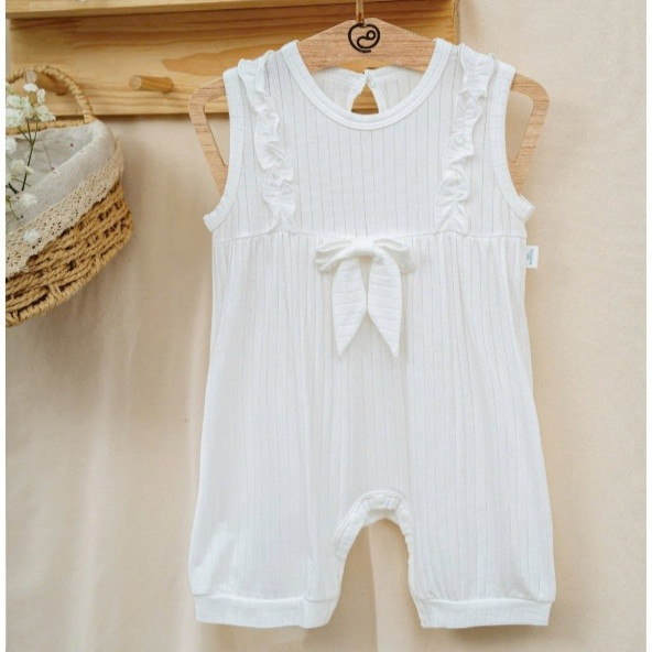 (1M-12M) Bộ body đùi sát nách vai Bubaby Molist BMD246100 | Quần áo BU chính hãng