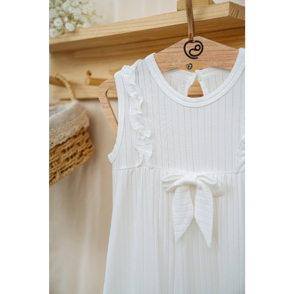 (1M-12M) Bộ body đùi sát nách vai Bubaby Molist BMD246100 | Quần áo BU chính hãng