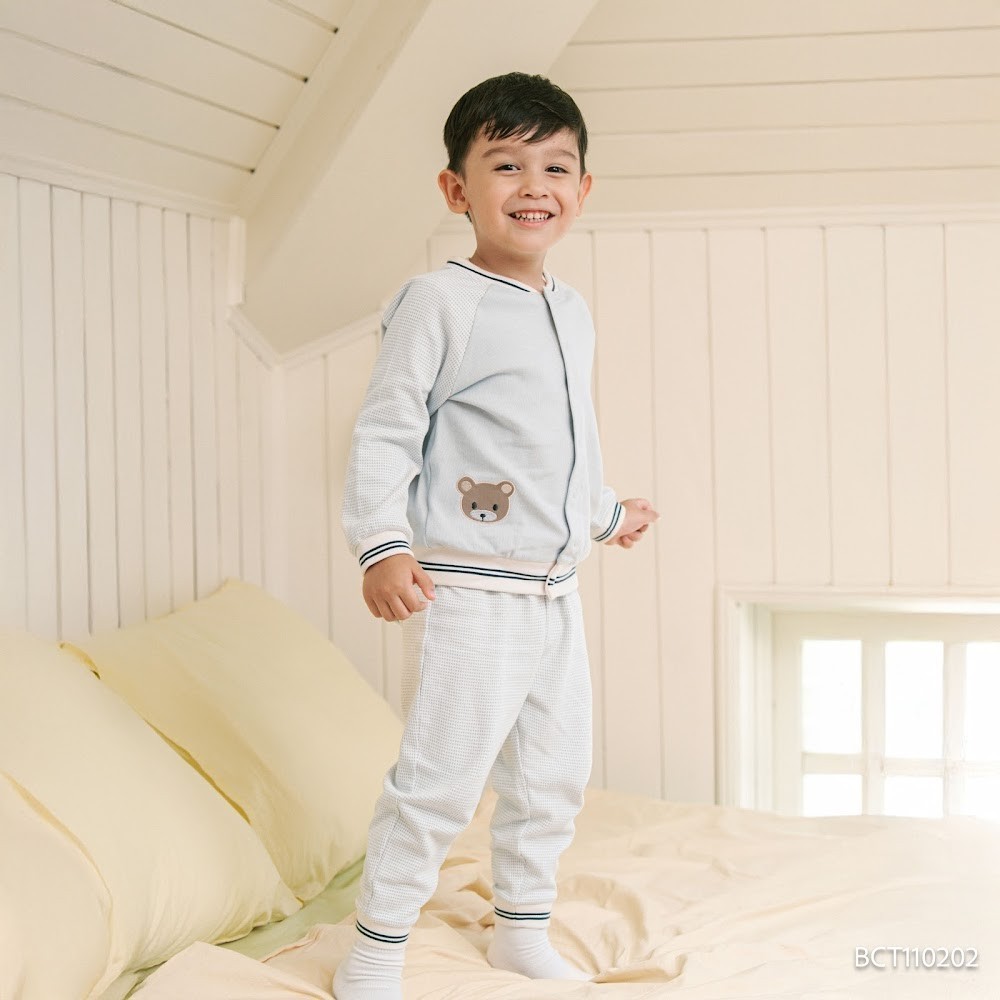 (6M-5Y) Bộ dài tay Thu đông cho bé Bubaby Signature Cotton BCT110202 | Quần áo BU Baby chính hãng