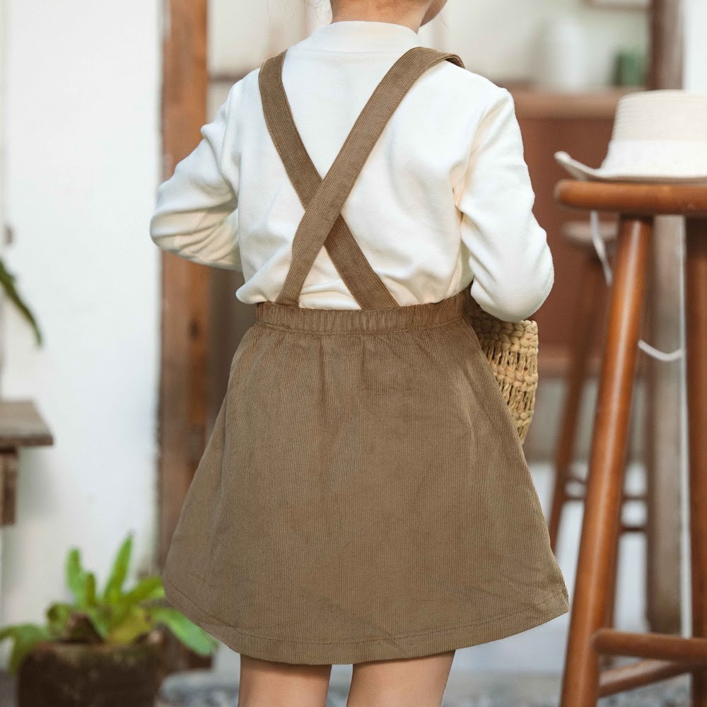 (6M-5Y) Chân váy yếm Thu êm Bubaby Cotton BCT501600 | BU Baby chính hãng