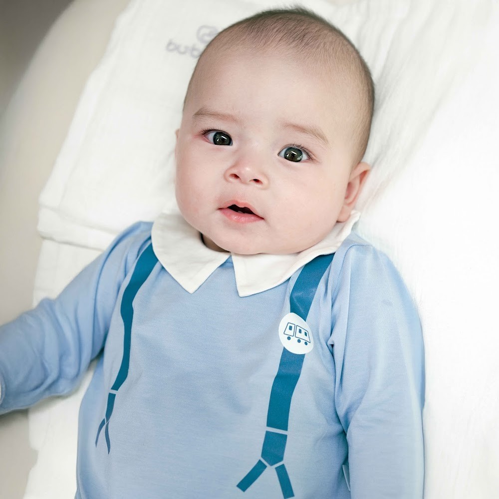 ( 1M-12M) Body chip dài tay cài sau cổ Peter Pan BU Baby Bamco BBC2110PP| Quần áo Bubaby chính hãng