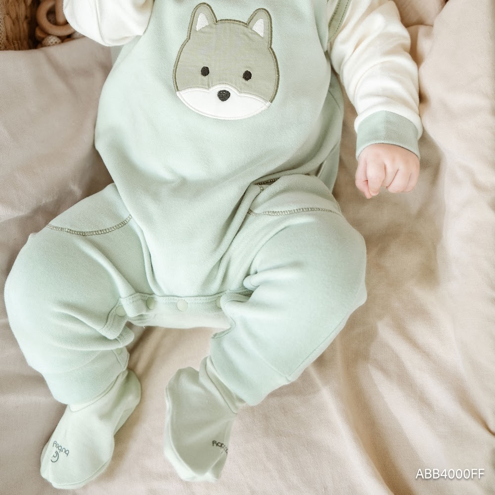 (3M-12M) Body dài tay cài vai Thu êm Bubaby Cotton BCT210100 | Đồ chính hãng