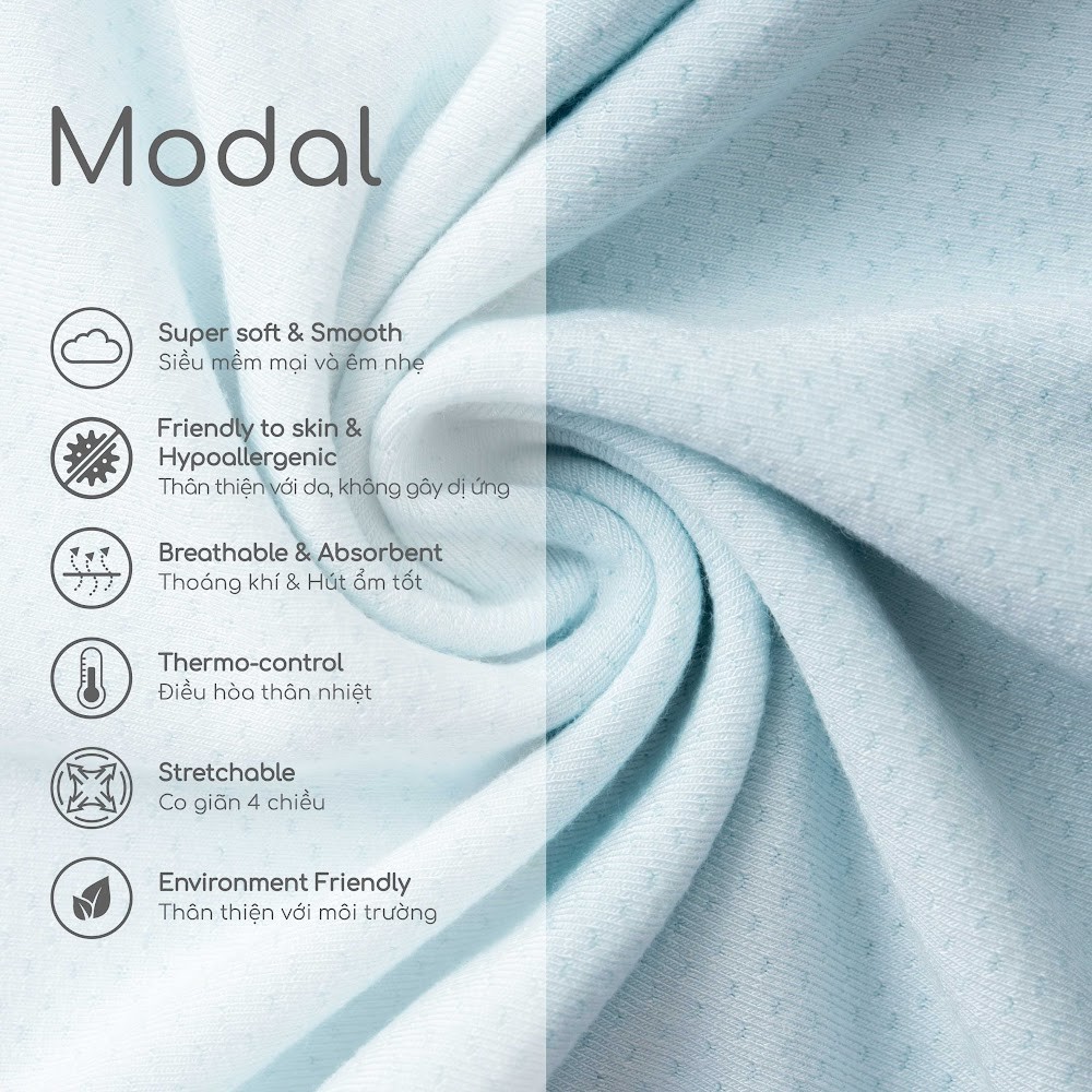 (NB-12M) Body chip dài tay, ngắn tay Molist Bubaby  BMD210500 | Body BU Baby  Chính hãng