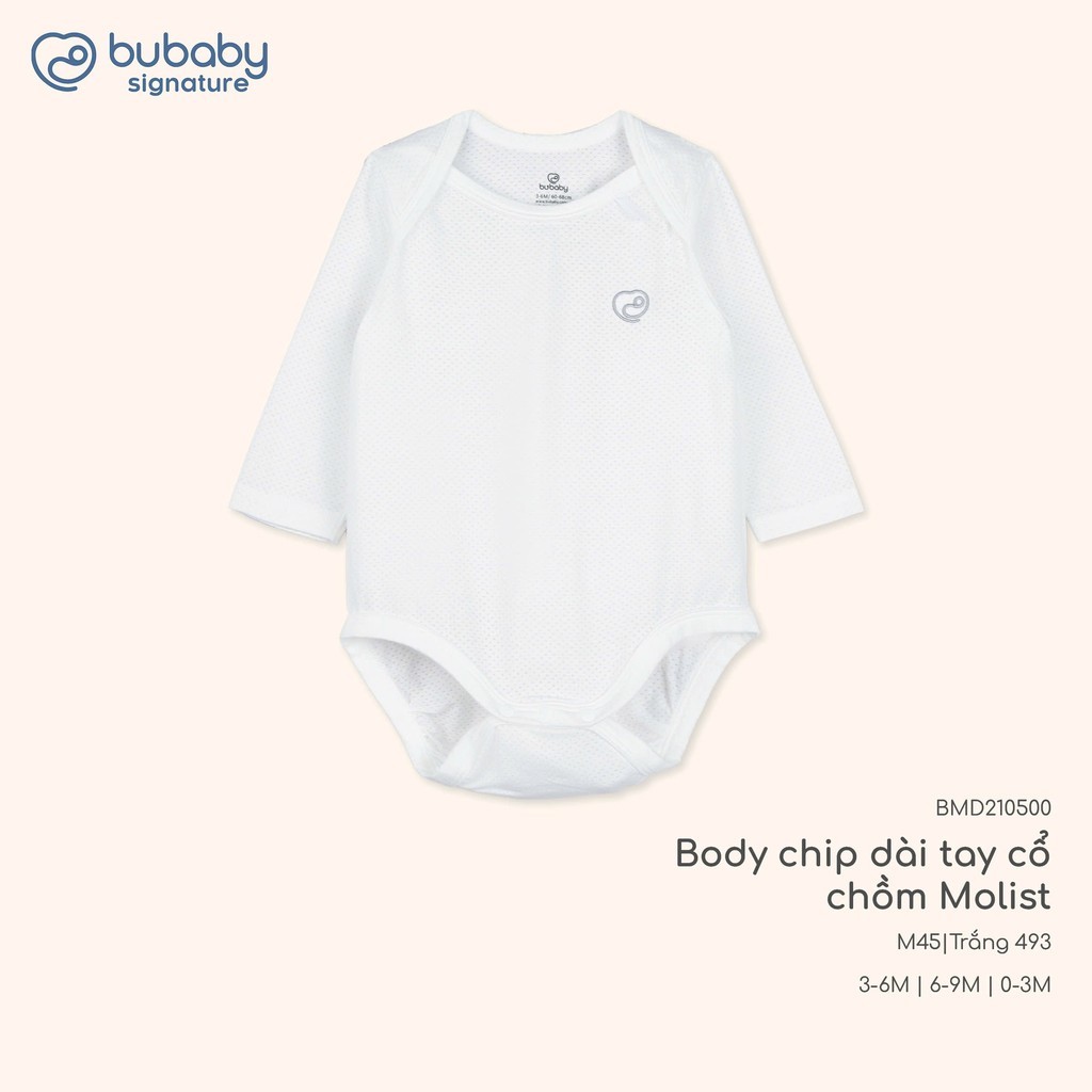 (NB-12M) Body chip dài tay, ngắn tay Molist Bubaby  BMD210500 | Body BU Baby  Chính hãng