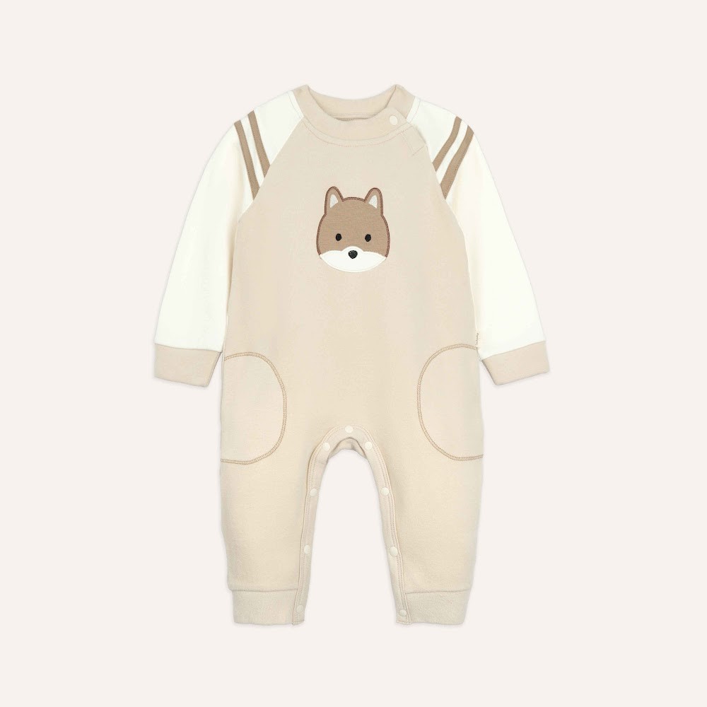 (3M-12M) Body dài tay cài vai Thu êm Bubaby Cotton BCT210100 | Đồ chính hãng