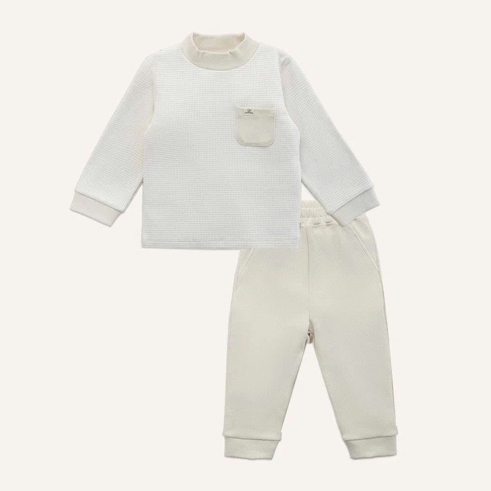 (6M-5Y) Bộ dài tay Thu đông cho bé Bubaby Signature Cotton BCT110202 | Quần áo BU Baby chính hãng