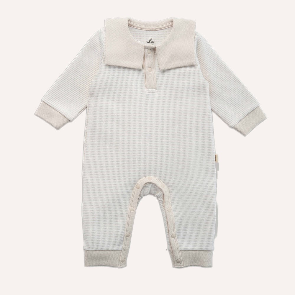 (1M-12M) Body dài tay cổ thủy thủ Thu đông cho bé Bubaby Cotton BCT215300| Quần áo Bubaby chính hãng