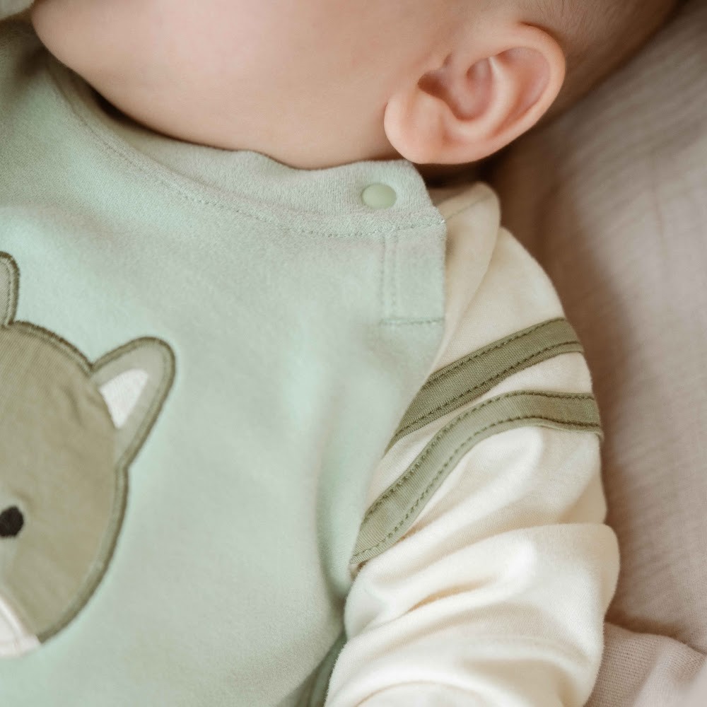 (3M-12M) Body dài tay cài vai Thu êm Bubaby Cotton BCT210100 | Đồ chính hãng