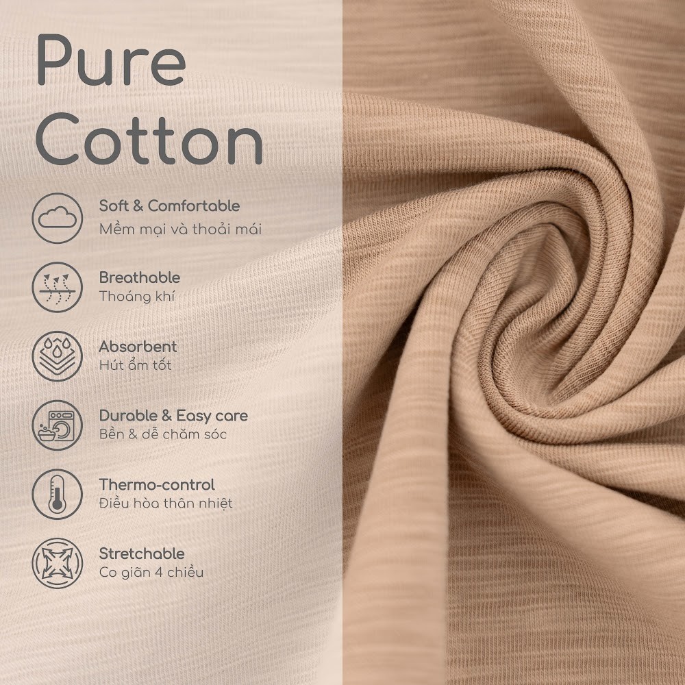 (1M-12M) Mũ  phi công Thu đông cho bé Bubaby Cotton ACT198800| Phụ kiện BU chính hãng