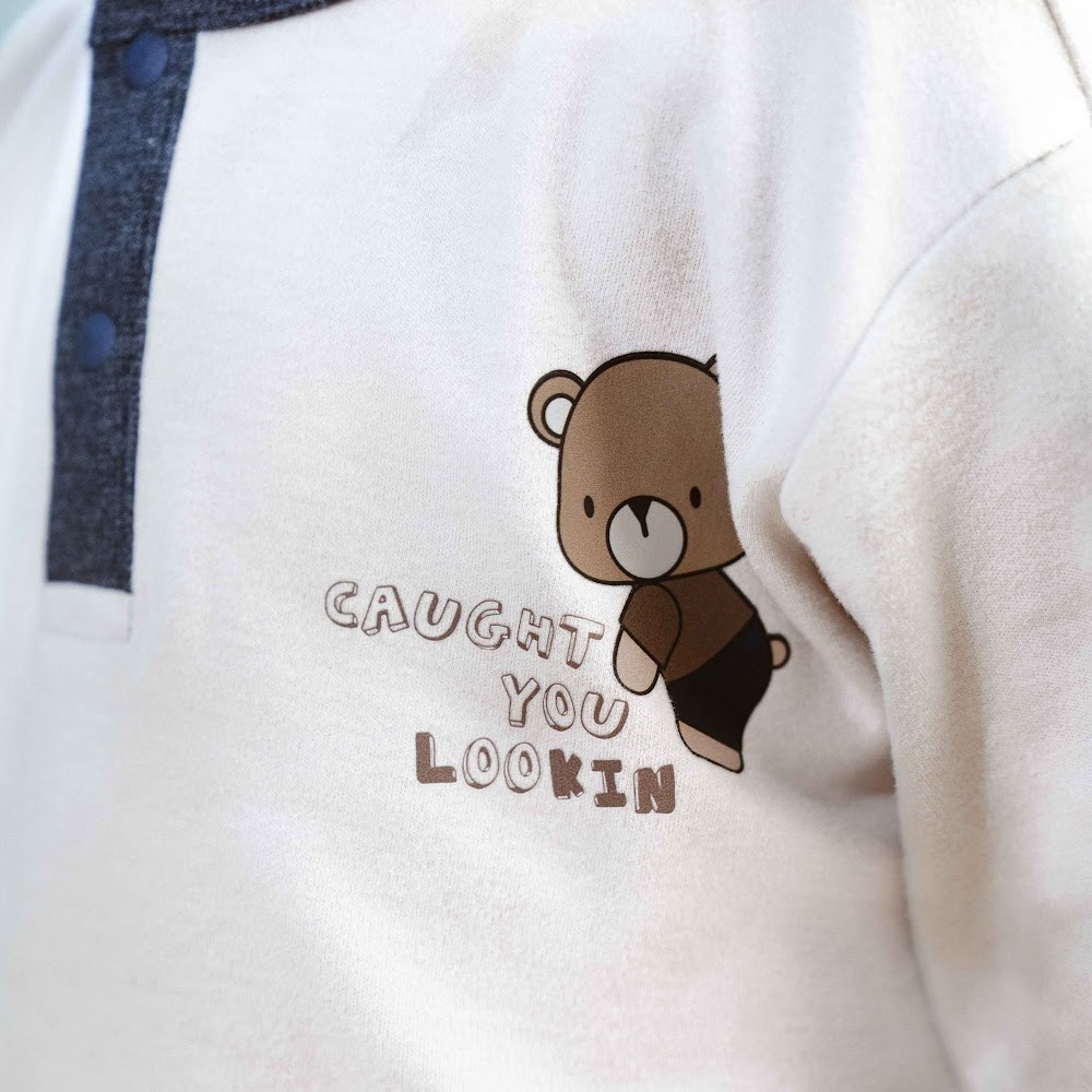 (6M-24M) Bộ dài tay cổ trụ Thu đông Bubaby Cotton BCT110303 | Quần áo BU chính hãng