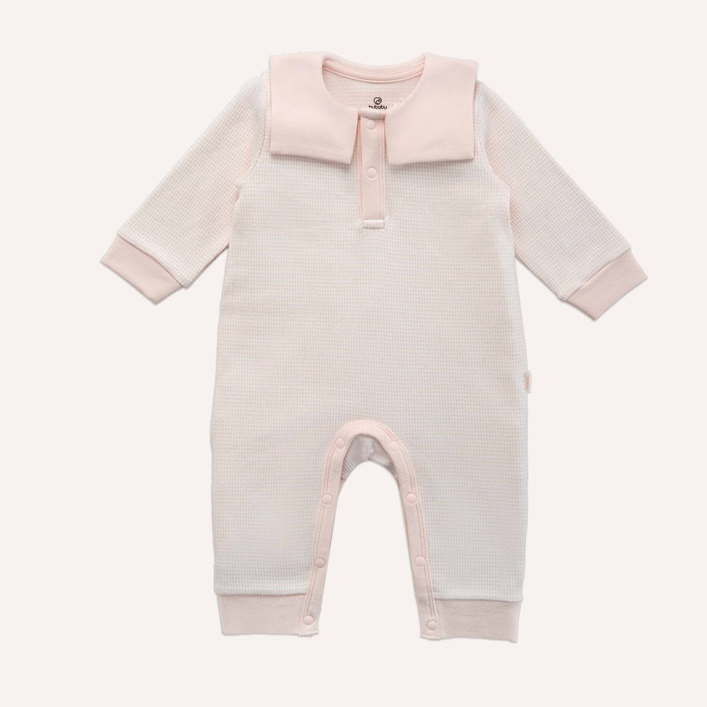(1M-12M) Body dài tay cổ thủy thủ Thu đông cho bé Bubaby Cotton BCT215300| Quần áo Bubaby chính hãng