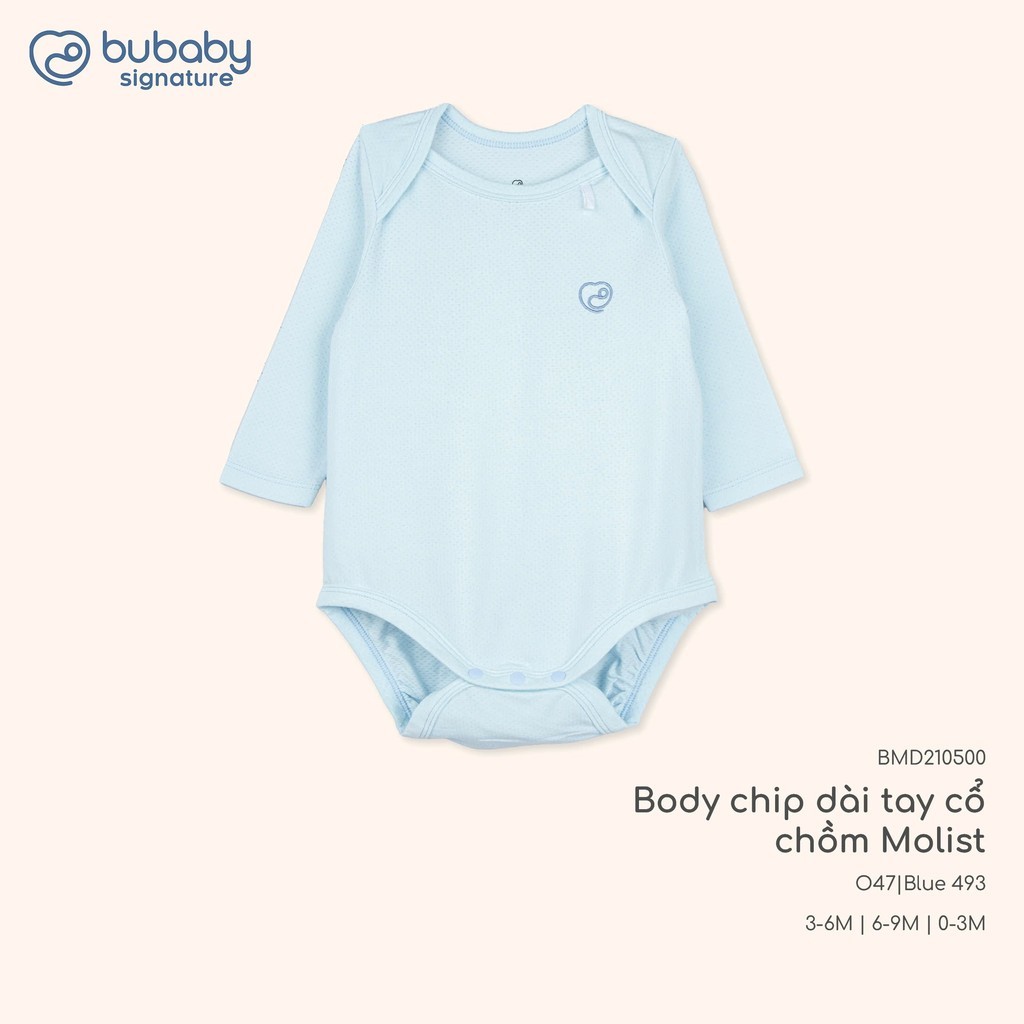 (NB-12M) Body chip dài tay, ngắn tay Molist Bubaby  BMD210500 | Body BU Baby  Chính hãng