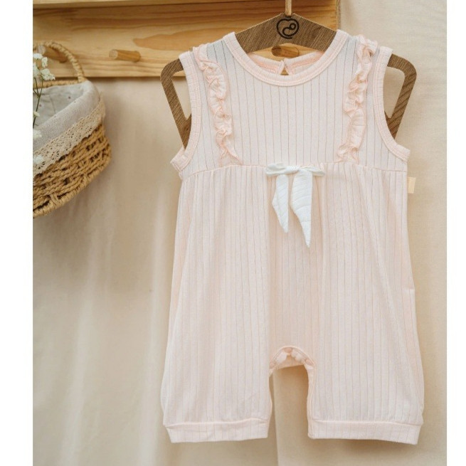 (1M-12M) Bộ body đùi sát nách vai Bubaby Molist BMD246100 | Quần áo BU chính hãng