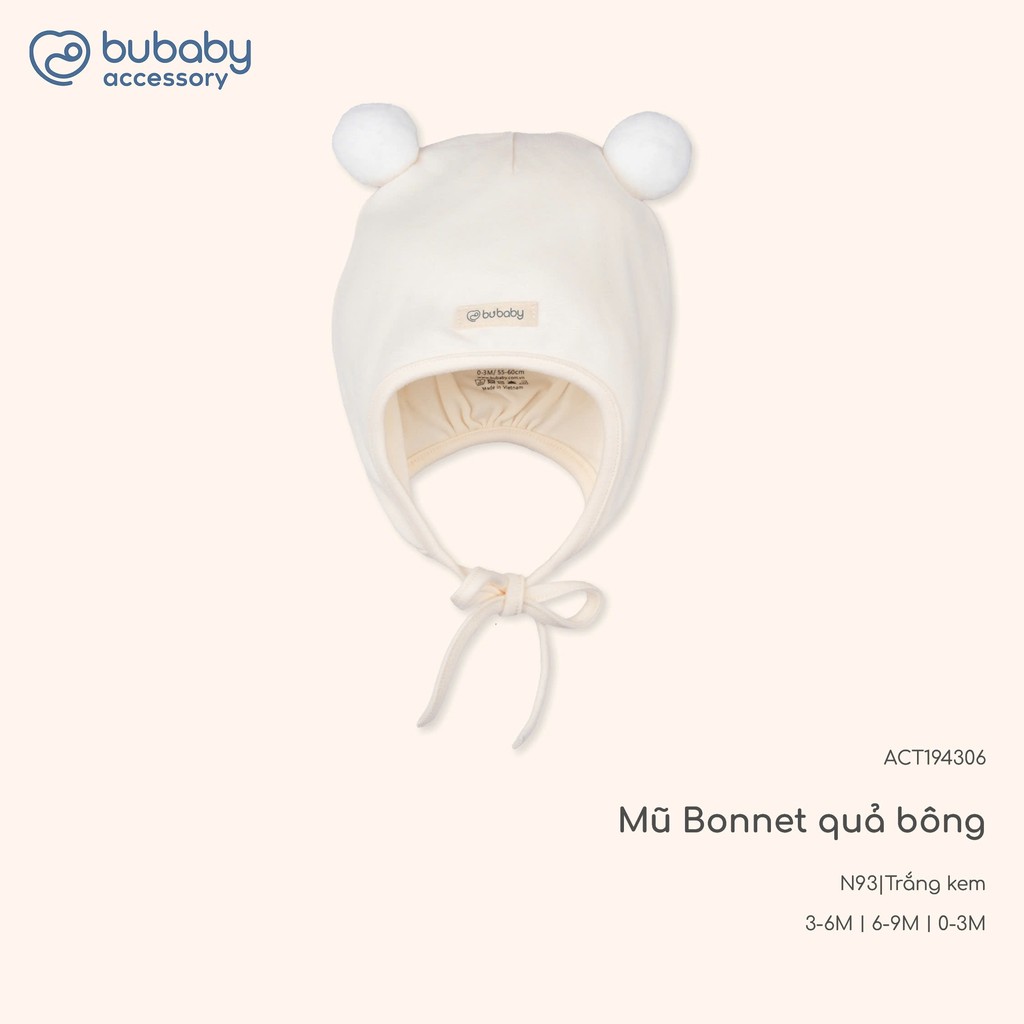 (0M-12M) Set Body chip dài tay cài vai Thu êm cho bé Bubaby Cotton BCT210103 | Body BU chính hãng
