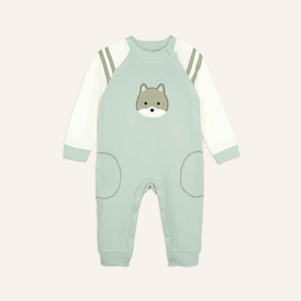 (3M-12M) Body dài tay cài vai Thu êm Bubaby Cotton BCT210100 | Đồ chính hãng