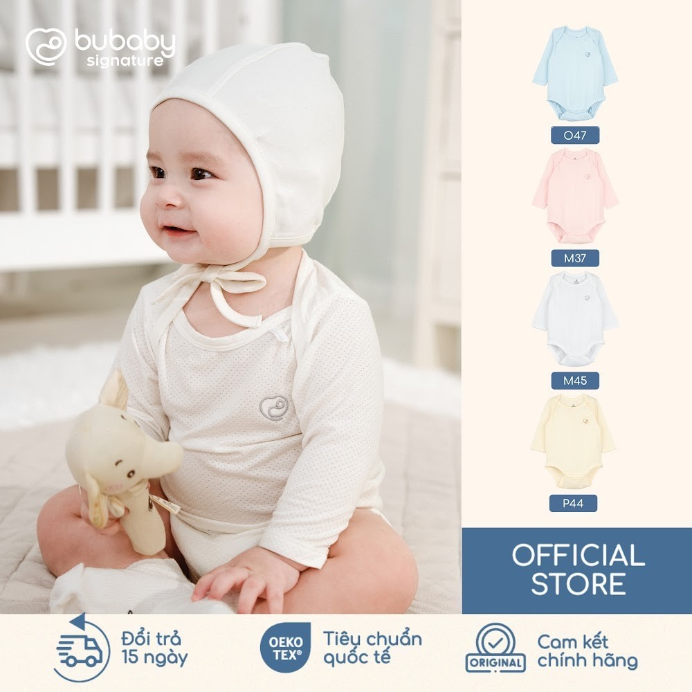 (NB-12M) Body chip dài tay, ngắn tay Molist Bubaby  BMD210500 | Body BU Baby  Chính hãng