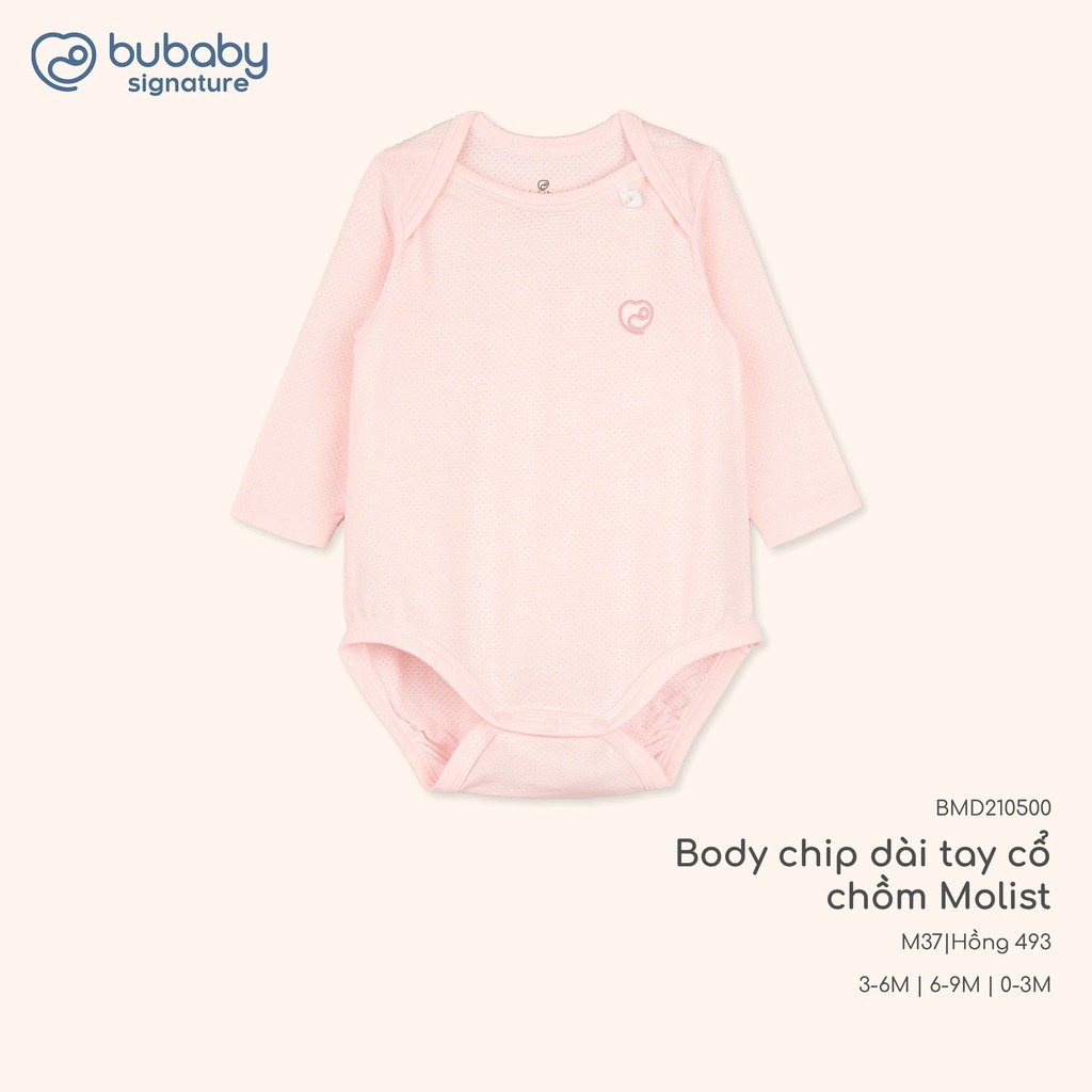 (NB-12M) Body chip dài tay, ngắn tay Molist Bubaby  BMD210500 | Body BU Baby  Chính hãng