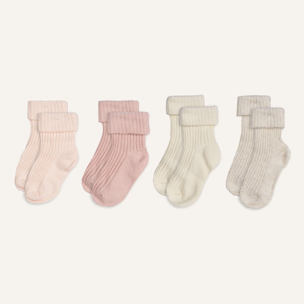 BU Baby (0-12M) Tất trẻ em cao cổ Baby BU Baby Cotton ACT2336P4 | Phụ kiện chính hãng