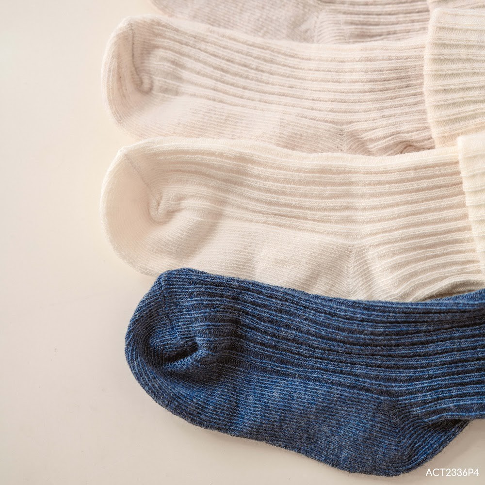 BU Baby (0-12M) Tất trẻ em cao cổ Baby BU Baby Cotton ACT2336P4 | Phụ kiện chính hãng