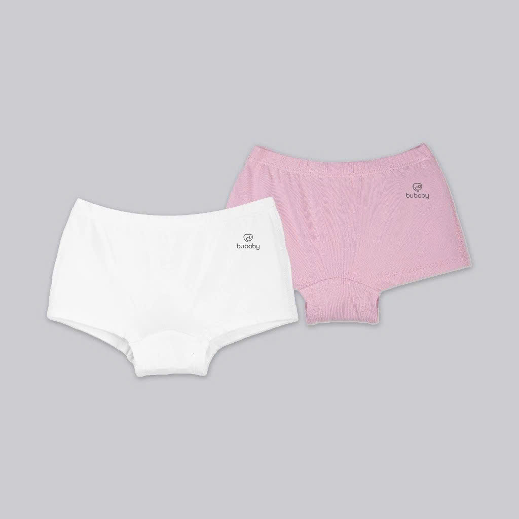 BU Baby (1Y-5Y) Set 2 Quần Chip Đùi Bé Gái Bu baby Vải Bamboo Mềm Mịn - Quần chip bubaby
