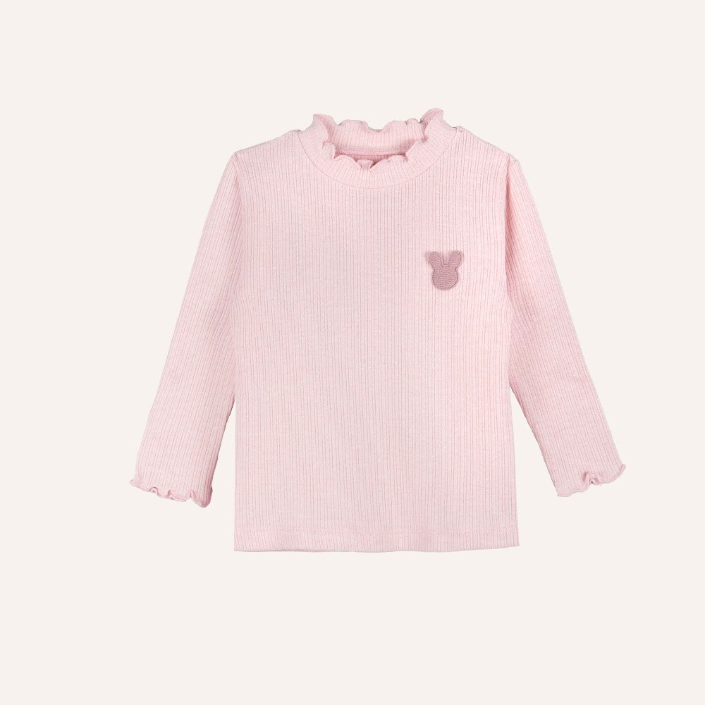 (6M-5Y) Áo dài tay cao cổ bé gái Thu êm BubabyLennie BWL3109BG | Áo chính hãng
