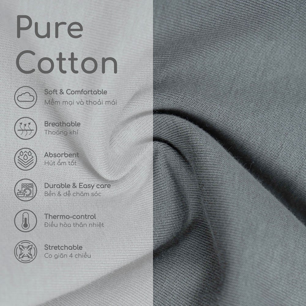 BU Baby (6M-5Y)  Quần cộc short đùi túi ốp kiểu dáng thể thao năng động Cotton KCT4300A1 | Hàng Chính Hãng