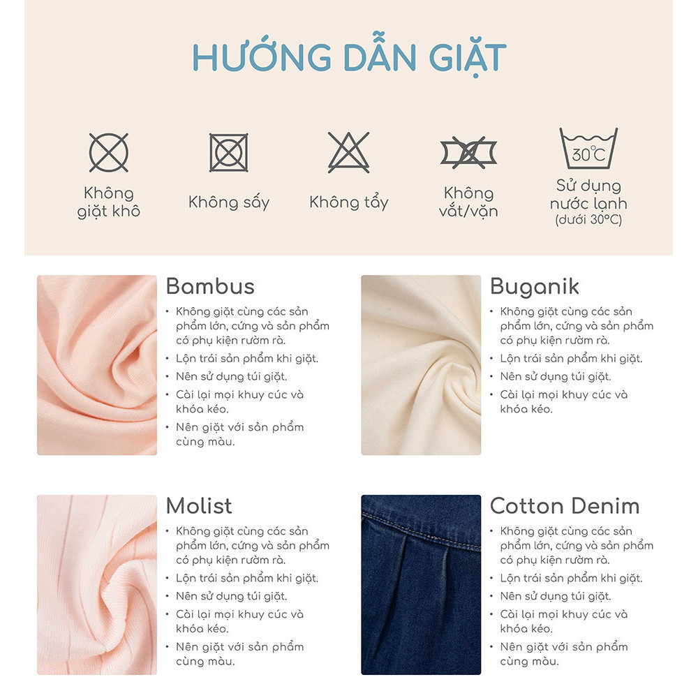 BU baby (1M-12M) Mũ Bonnet có vành BU Baby Cotton ACT194304 | Phụ kiện chính hãng