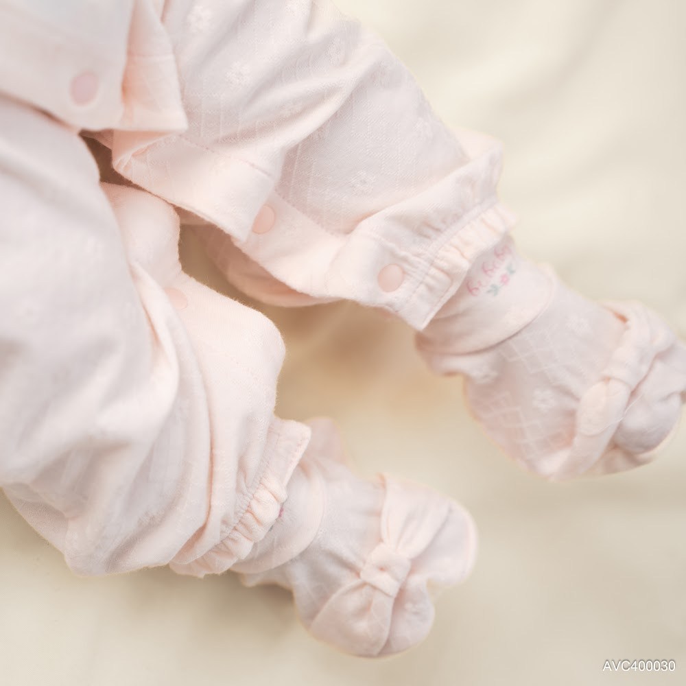BU Baby Bộ bao chân, bao tay nơ xinh yêu cho bé gái Viscose Cotton AVC400030 | Phụ kiện chính hãng