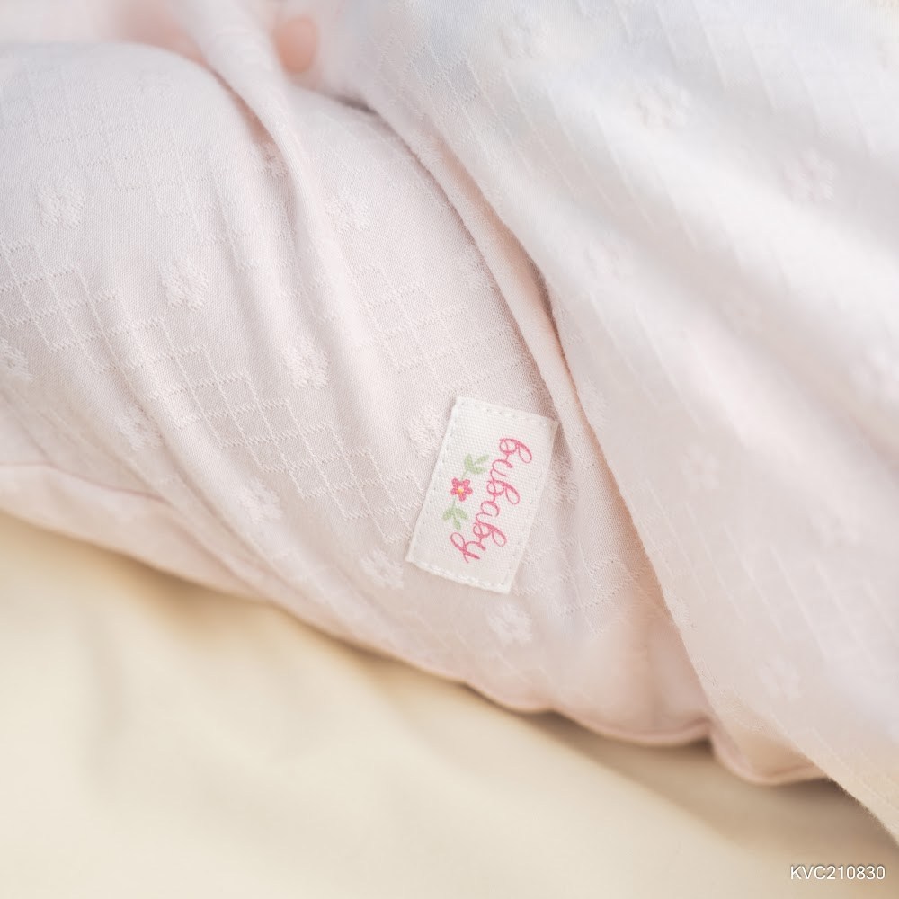 BU Baby (0M-6M) Bodysuit dài tay cài chéo nơ xinh bé gái Viscose Cotton KVC210830 | Body Chính hãng